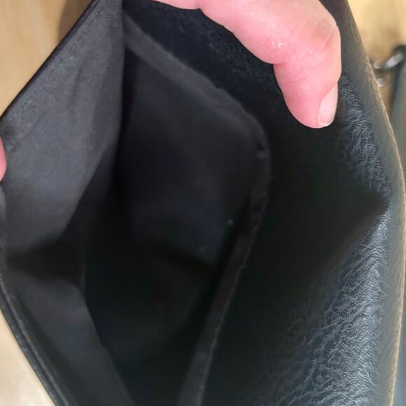 Sam & Hadley Black Shoulder Bag Chain Shoulder Strap Purse - Picture 6 of 9